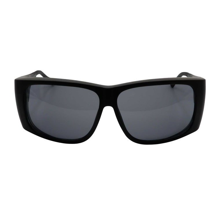 RNIB Large FitOver Eyeshield Glasses – Black Frame, Grey Tint