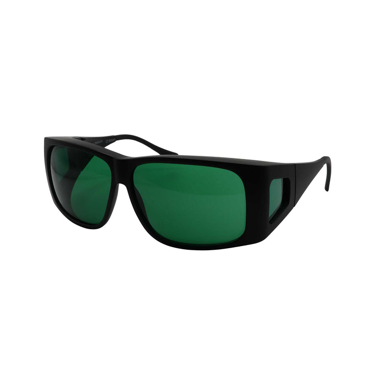 Alternative view of RNIB Large FitOver Eyeshield Glasses – Black Frame, Green Tint