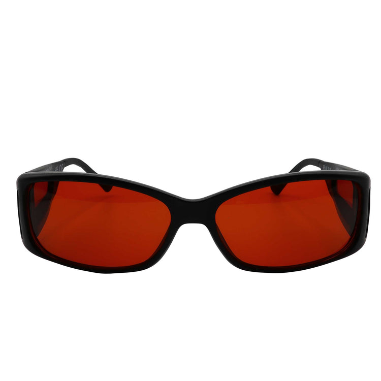 RNIB Medium FitOver Eyeshield Glasses – Black Frame, Amber Tint