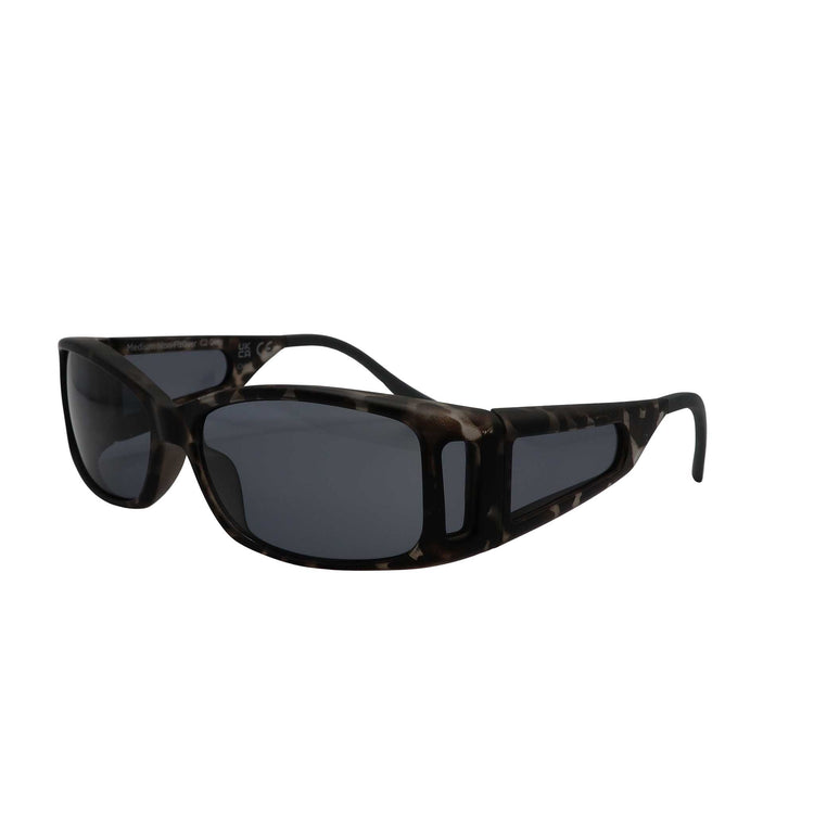 Alternative view of RNIB Medium Eyeshield Glasses – Grey Tortoiseshell Frame, Grey Tint