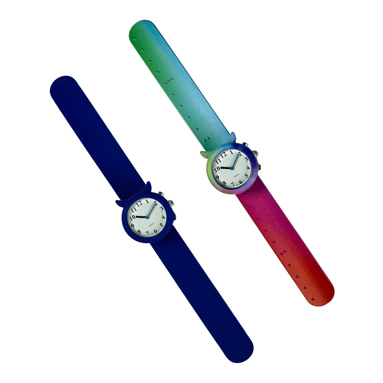 Slap on wrist strap talking children's watch