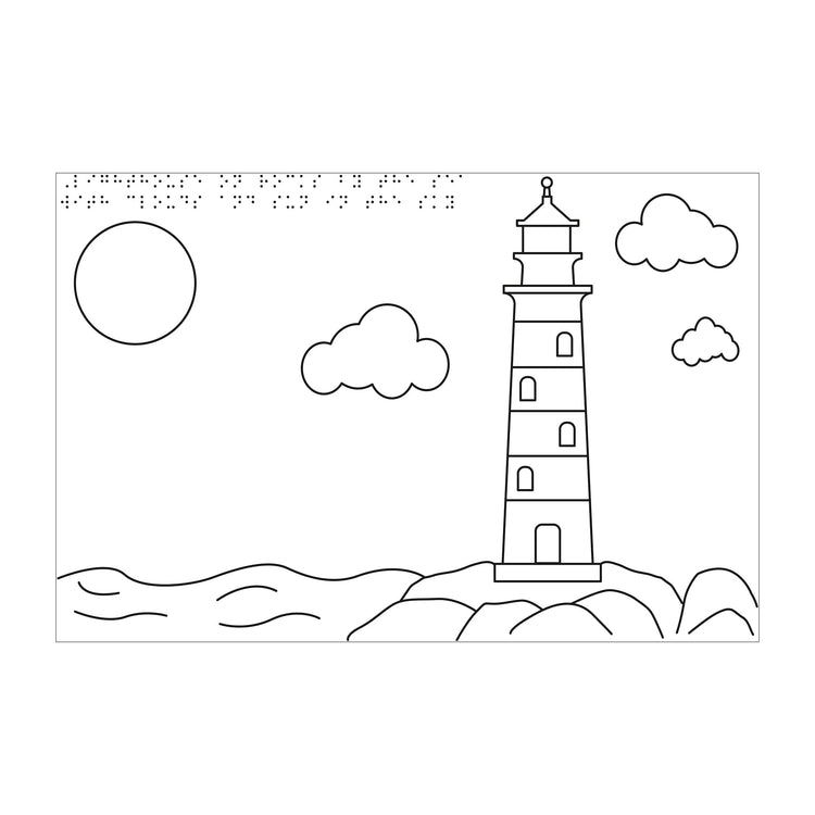Alternative view of Tactile colouring pack – seaside