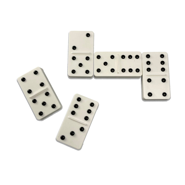 Easy-to-see tactile dominoes with raised dots