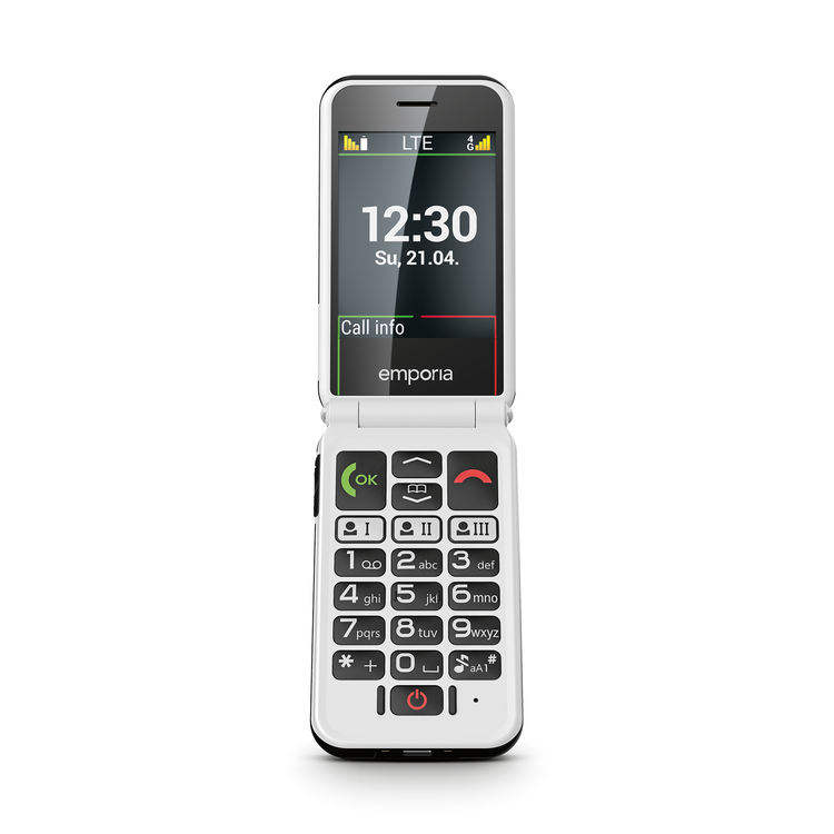 Alternative view of Emporia V227 Simplicity clamshell 4G phone V3