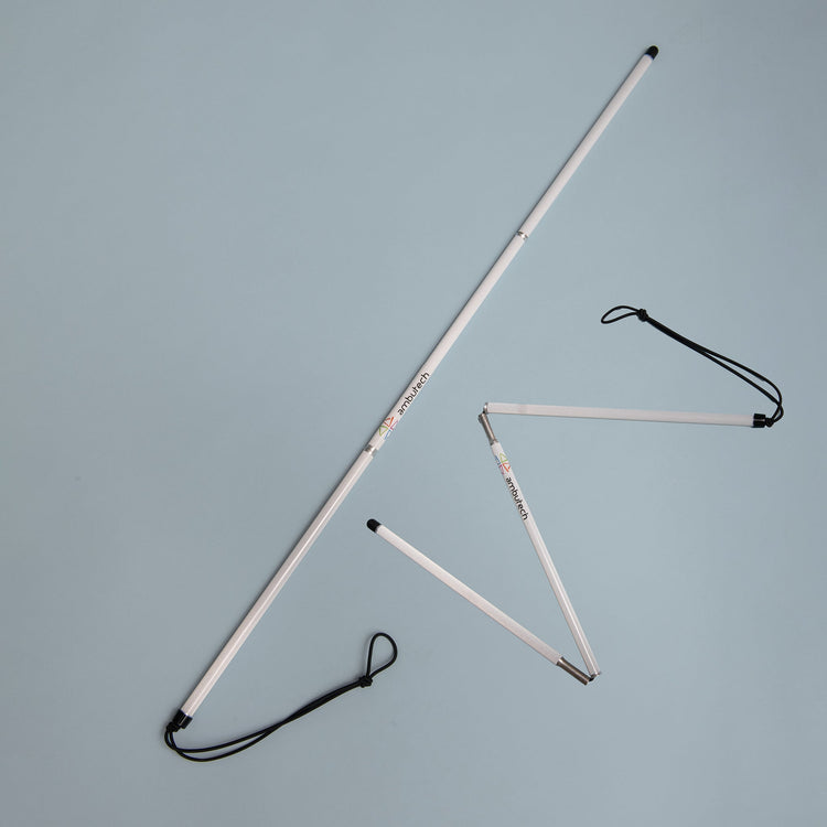 Ambutech aluminium folding symbol cane