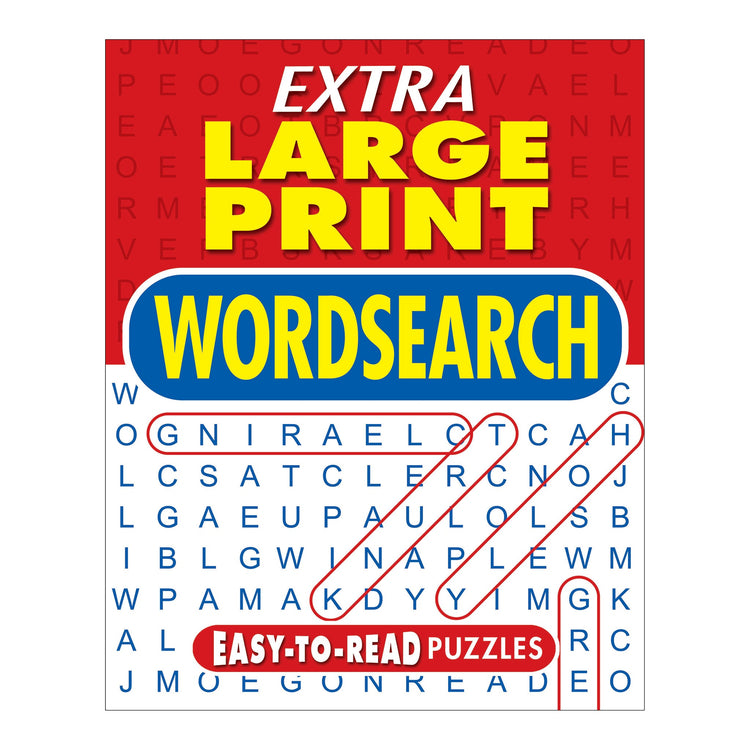 Extra large print wordsearch book (96 pages)