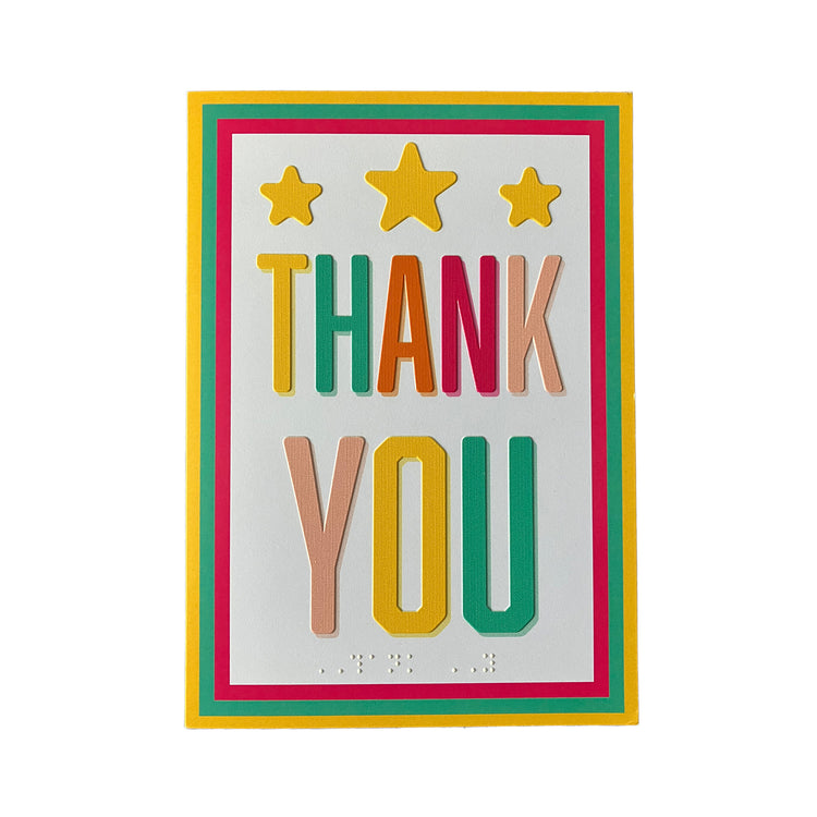 Inclusive charity thank you card