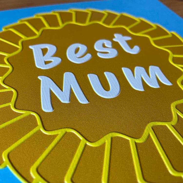 Alternative view of Inclusive rosette mother's day charity card