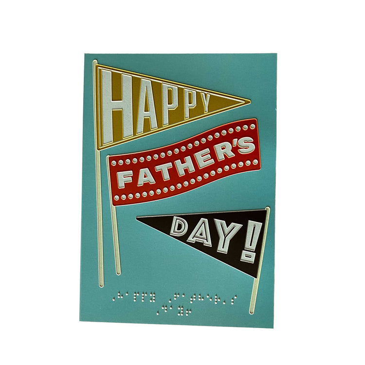 Inclusive fly the flag Father's day charity card