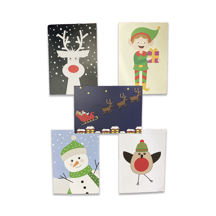 Inclusive character charity Christmas Cards Welsh (mixed pack of 10)