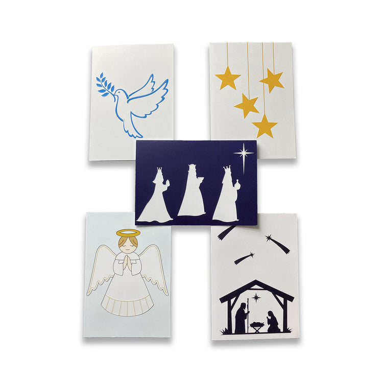 Inclusive religious charity Christmas Cards Welsh (mixed pack of 10)