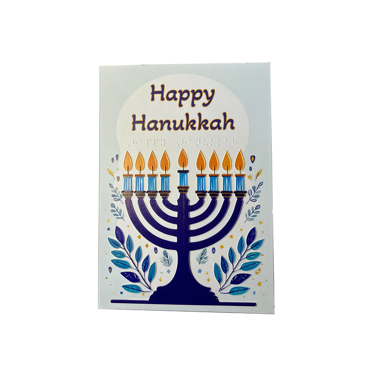 Inclusive Happy Hanukkah with Menorah card