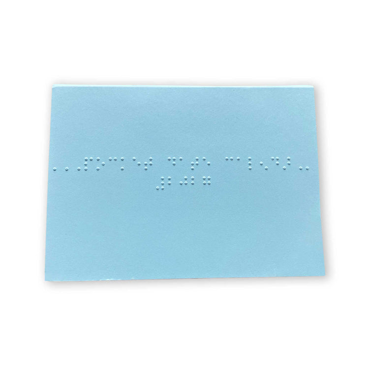 2027 Braille Pocket Date Calendar
