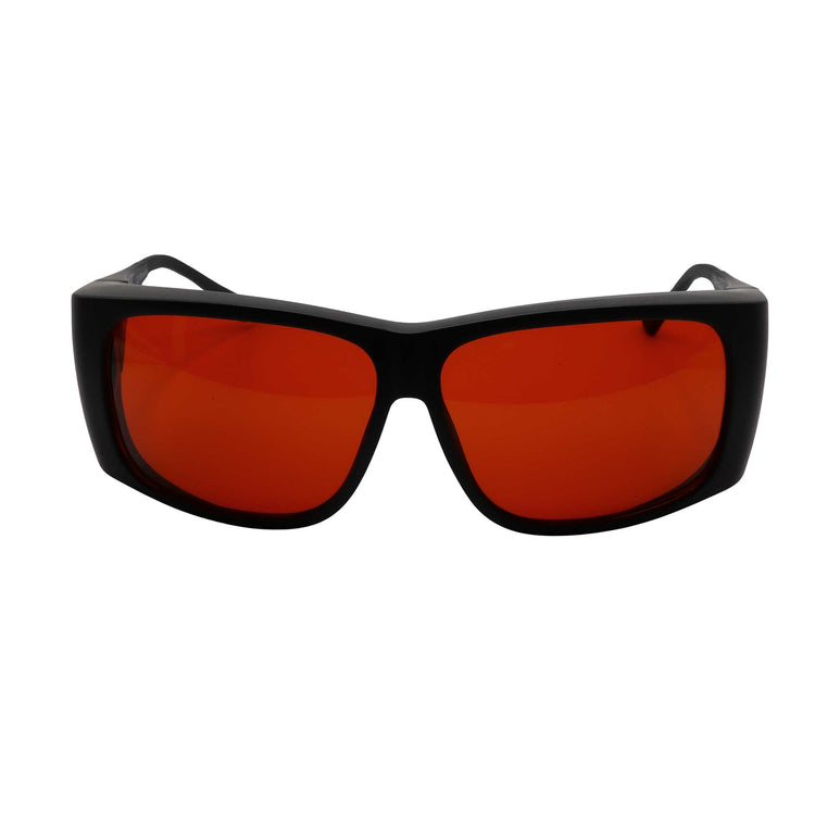 RNIB Large FitOver Eyeshield Glasses – Black Frame, Amber Tint