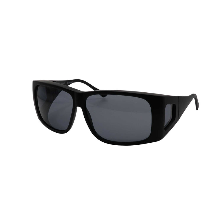 Alternative view of RNIB Large FitOver Eyeshield Glasses – Black Frame, Grey Tint