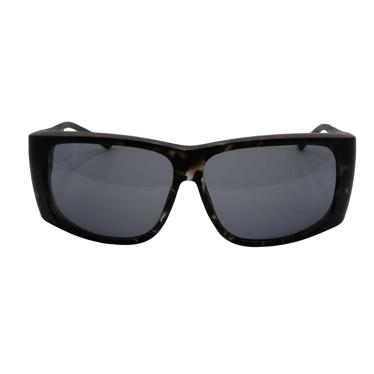 RNIB Large FitOver Eyeshield Glasses – Grey Tortoiseshell Frame, Grey Tint