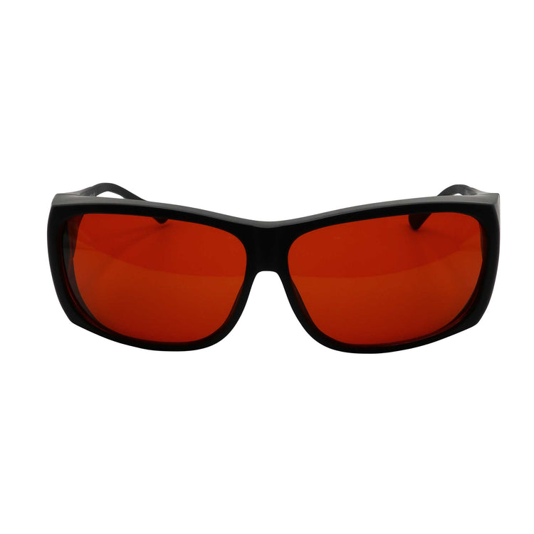 RNIB Medium FitOver Eyeshield Glasses – Black Frame, Amber Tint