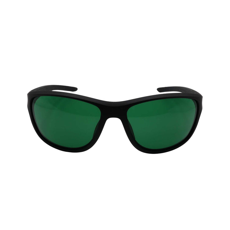 RNIB Wraparound Eyeshield Glasses – Black Frame, Green Tint