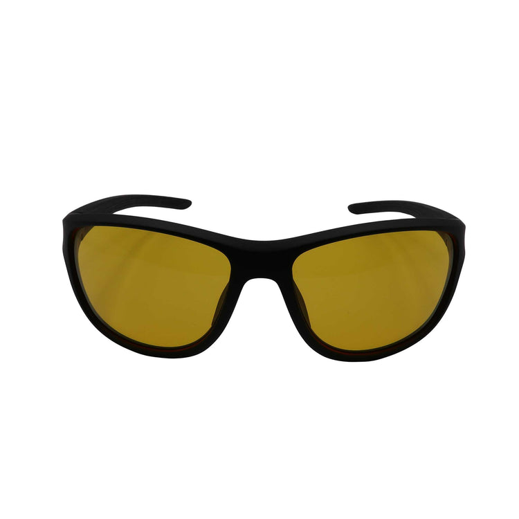 RNIB Wraparound Eyeshield Glasses – Black Frame, Yellow Tint