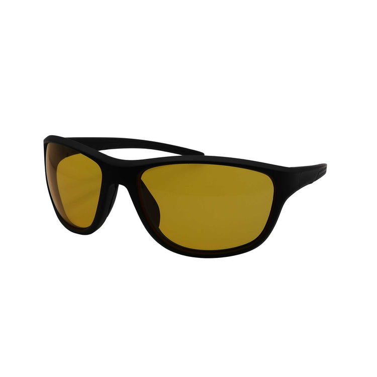 Alternative view of RNIB Wraparound Eyeshield Glasses – Black Frame, Yellow Tint