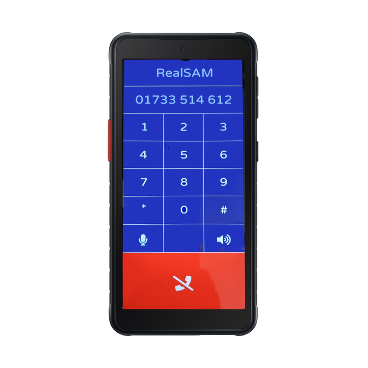 Alternative view of RealSAM pocket XC5 lifetime phone