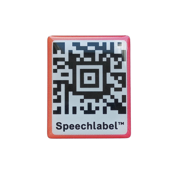 Hable QR Code Sticker (Large) Speechlabel – contains 25 labels