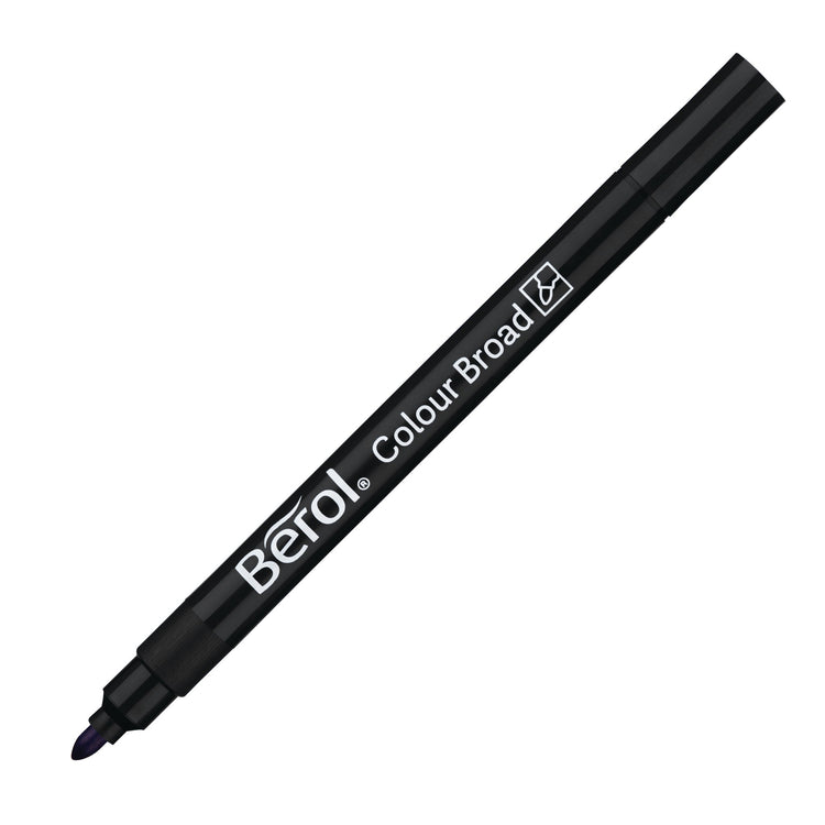 Berol Colour Broad pens, pack of 12 - black