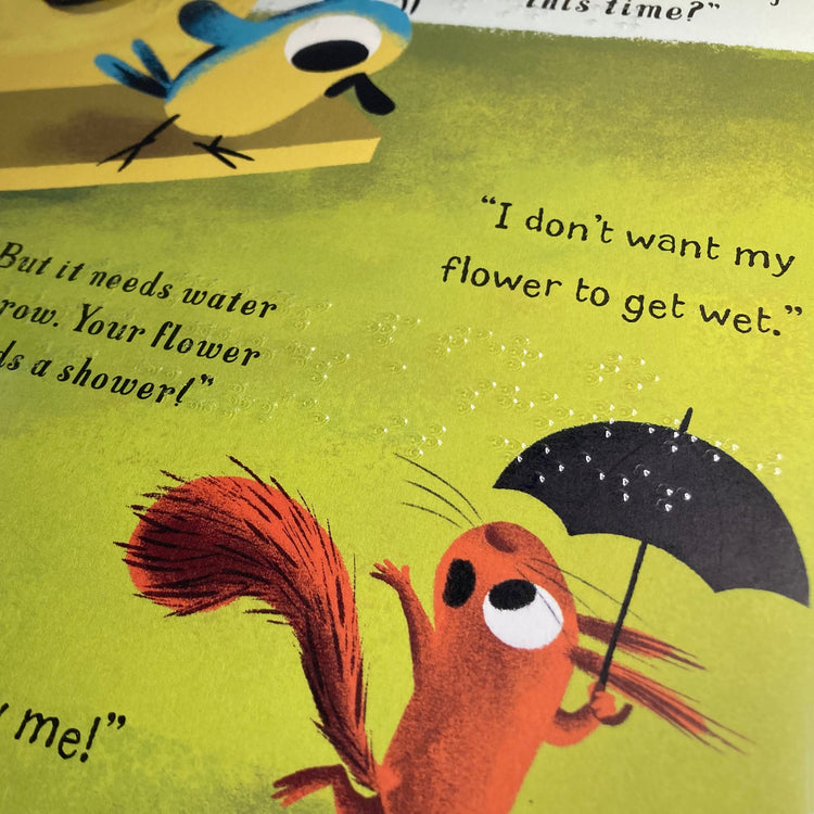 Alternative view of The Leaf Thief: That's MY Flower (contracted UEB)