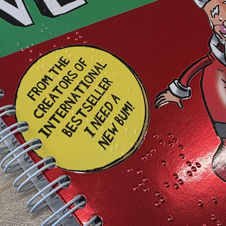 Alternative view of Santa needs a new bum
