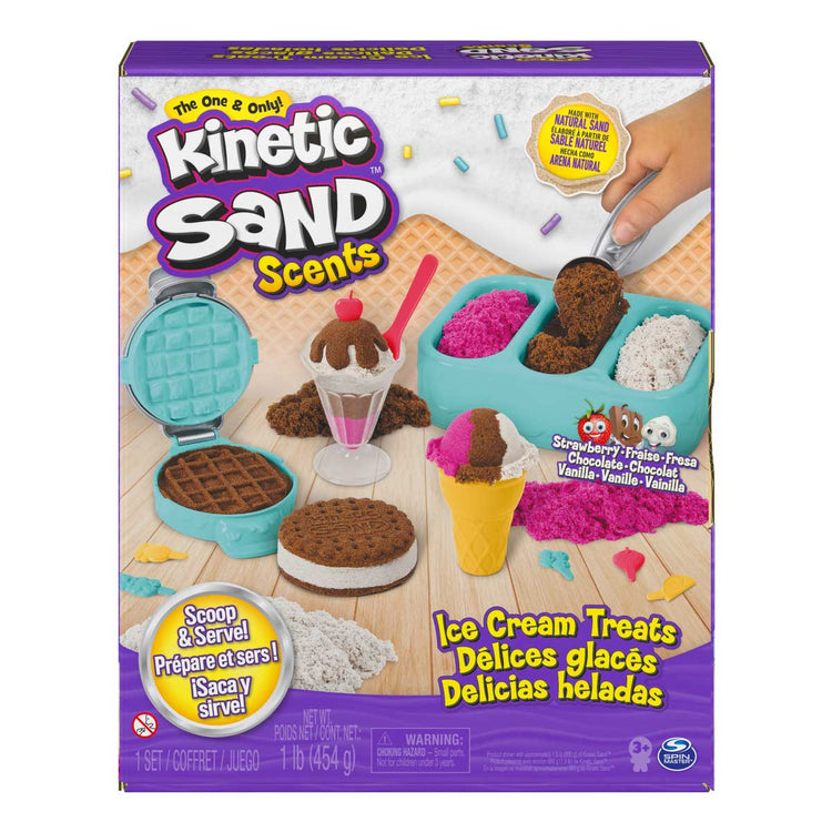 Scented kinetic sand – ice cream treats