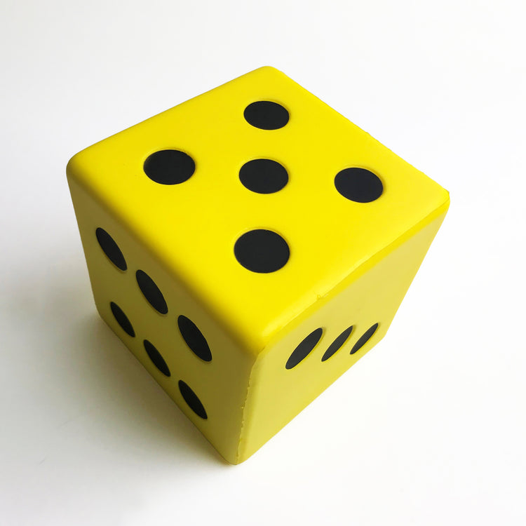 Tactile foam dice