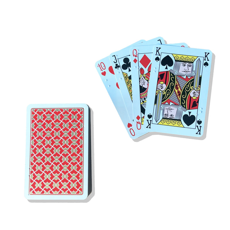 Alternative view of Standard print with braille playing cards