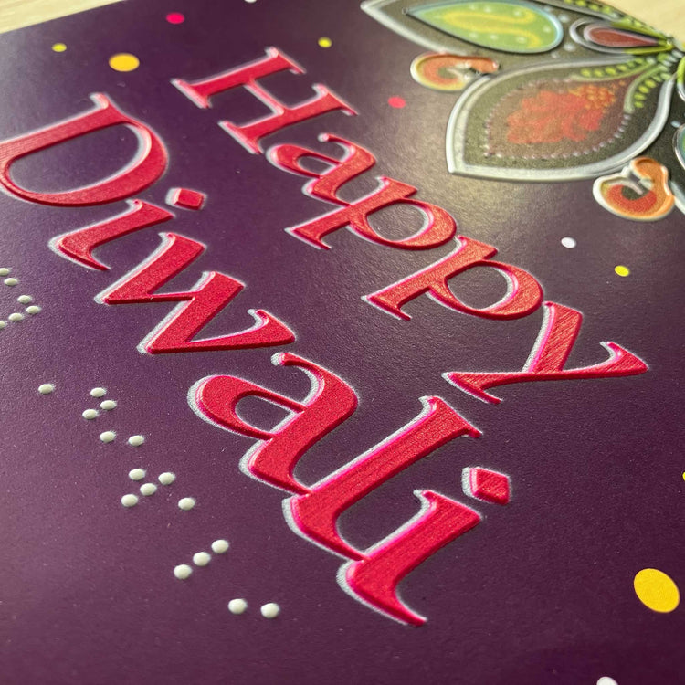 Alternative view of Inclusive Happy Diwali greetings charity card